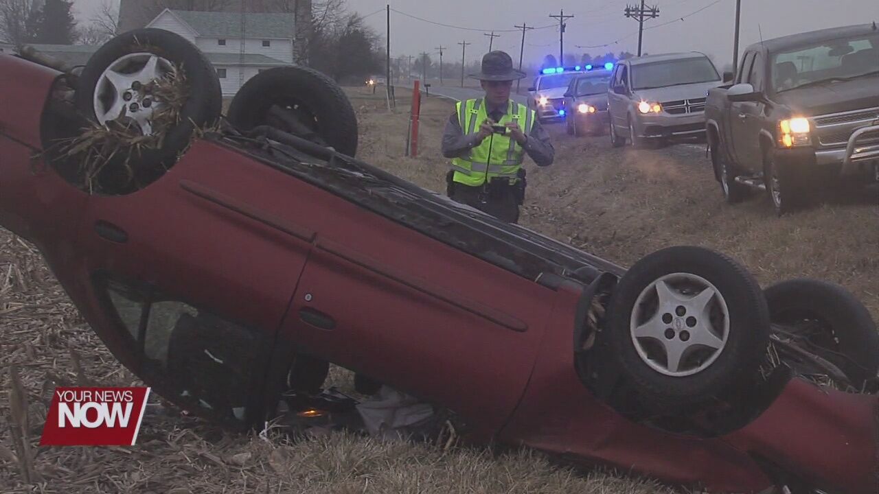 Young man walks away from rollover crash with no injury